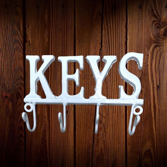 S🅾️LD!  Key Hook, Holder l Wall hanging l Home Decor l White - Picture 1 of 6